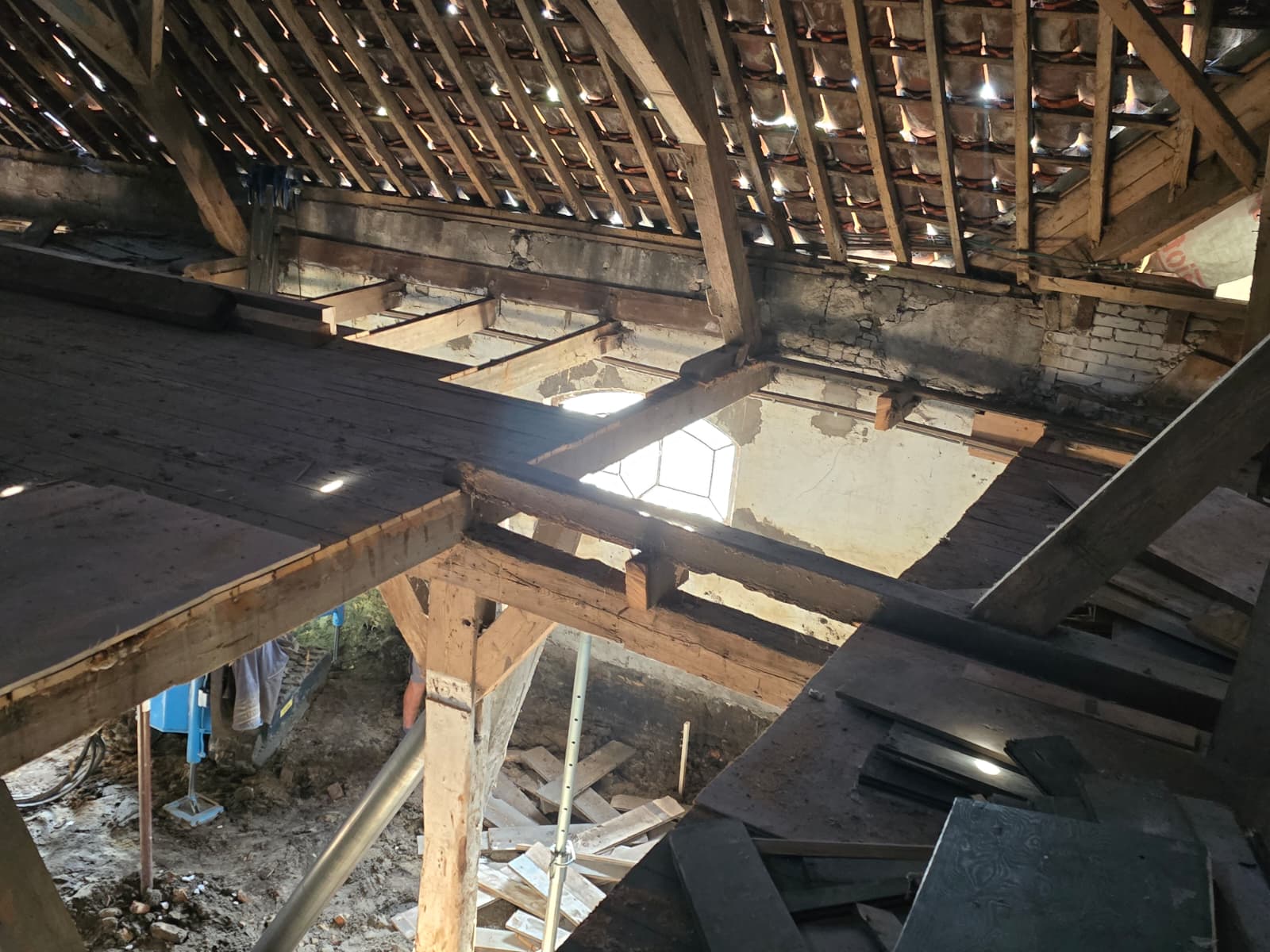 Roof Structure Correction, Steel Reinforcement